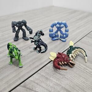 Monster Rancher Lot of 5 Figures Captain Black Dino Datonare Big Blue Ice Golem